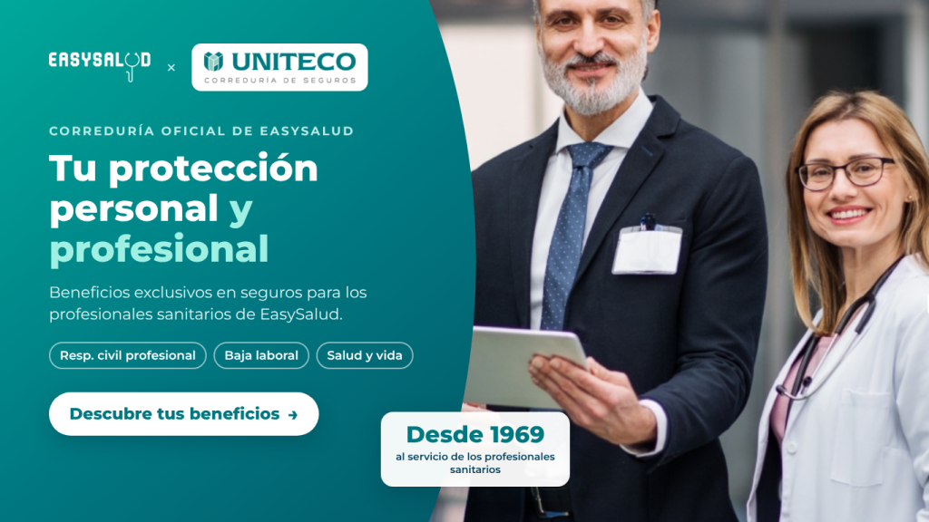 EasySalud x Uniteco: seguros con beneficios exclusivos para profesionales sanitarios